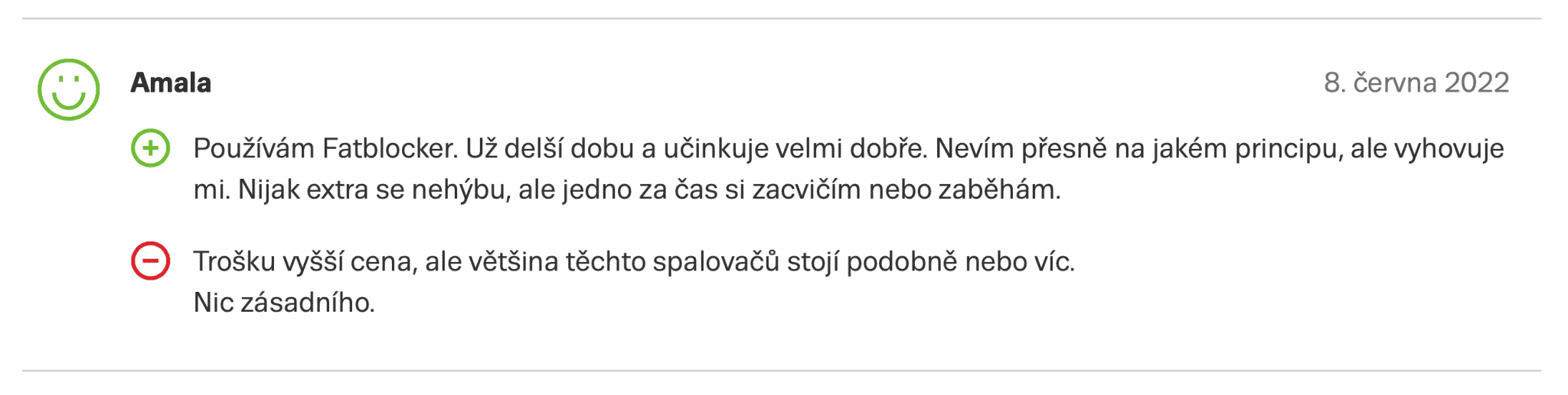 Harmoline zkušenost na internetovém srovnávači Zboží.cz